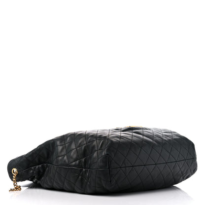 Saint Laurent Lambskin Quilted Maxi Icare Shopping Tote Black 4 of 17