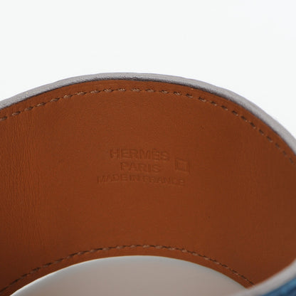 Hermes Shiny Alligator Collier De Chien CDC Bracelet Blue Jean 9 of 9