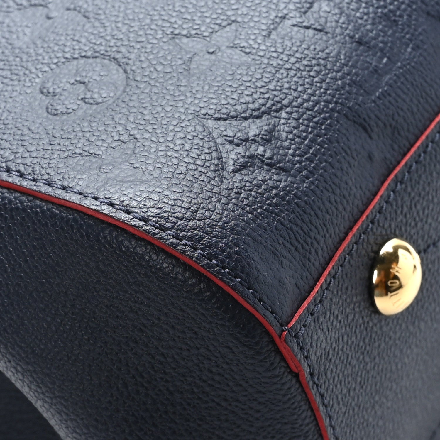 Louis Vuitton Empreinte Montaigne MM Marine Rouge 9 of 10