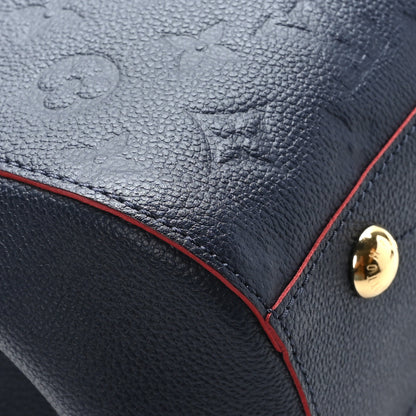 Louis Vuitton Empreinte Montaigne MM Marine Rouge 9 of 10