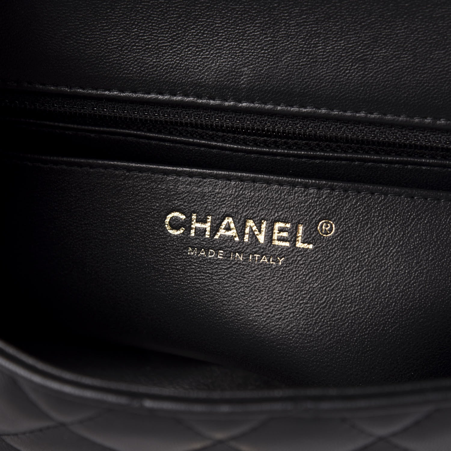 Chanel Lambskin Quilted Mini Rectangular Flap Black 6 of 11