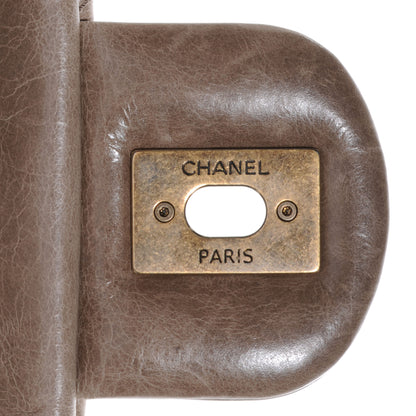 Chanel Glazed Calfskin Castle Rock Large Flap Dark Beige 8 of 8