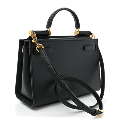 Dolce & Gabbana Calfskin Miss Sicily Satchel Black 4 of 16