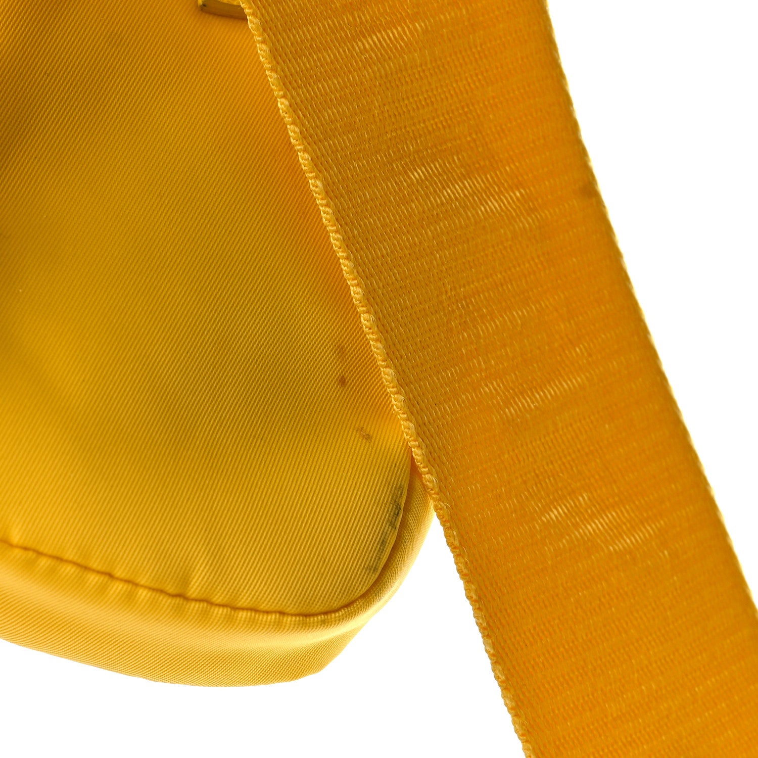 Prada Tessuto Nylon Saffiano Re-Edition 2005 Shoulder Bag Giallo 13 of 18