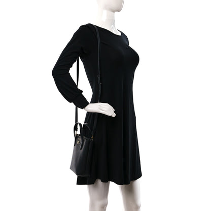 Salvatore Ferragamo Tumbled Calfskin Gancini Mini Bag Black 2 of 8