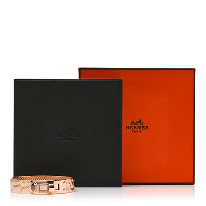 Hermes 18K Rose Gold MM Kelly Milanese Bracelet 5 of 5