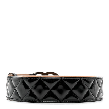 Chanel Patent Calfskin Quilted CC Belt 85 34 Black 2 of 9