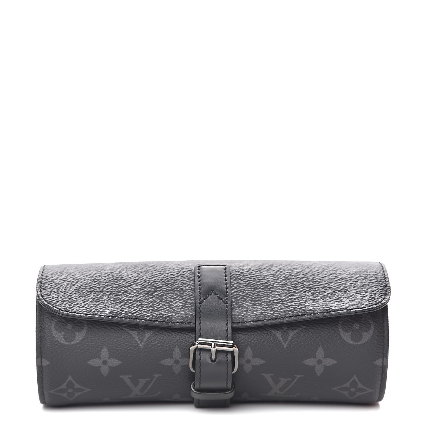 Louis Vuitton Monogram Eclipse 3 Watch Travel Case 1 of 9