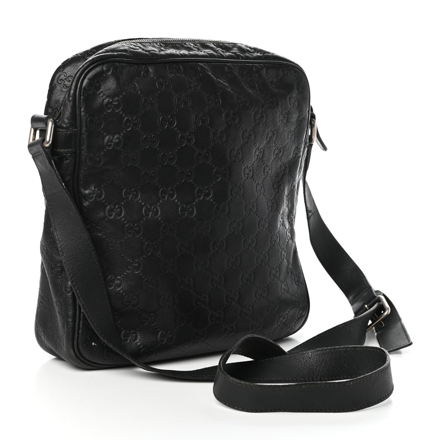 Guccissima Medium Messenger Black