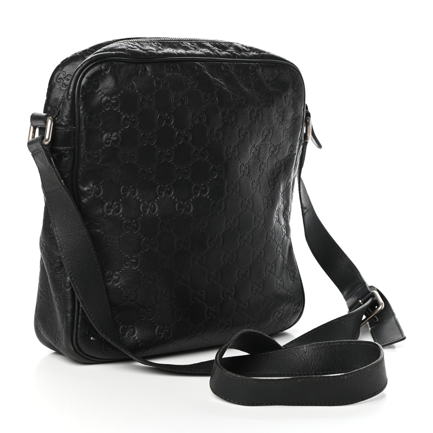 Gucci Guccissima Medium Messenger Black 3 of 10