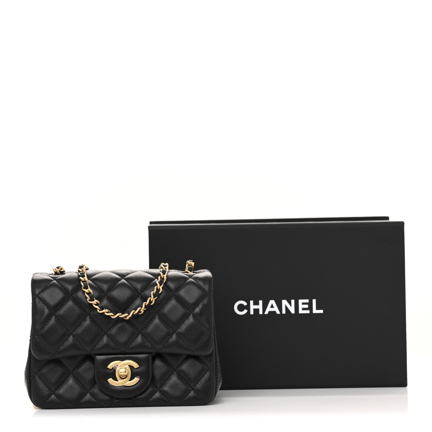 Chanel Lambskin Quilted Mini Pearl Crush Flap Black 24 of 25