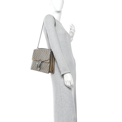 Gucci GG Supreme Monogram Medium Dionysus Shoulder Bag Taupe 2 of 10
