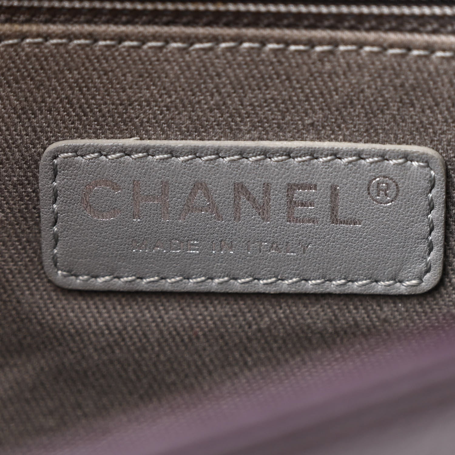 Chanel Calfskin Crystal Embossed Medium Boy Flap Plum 6 of 10