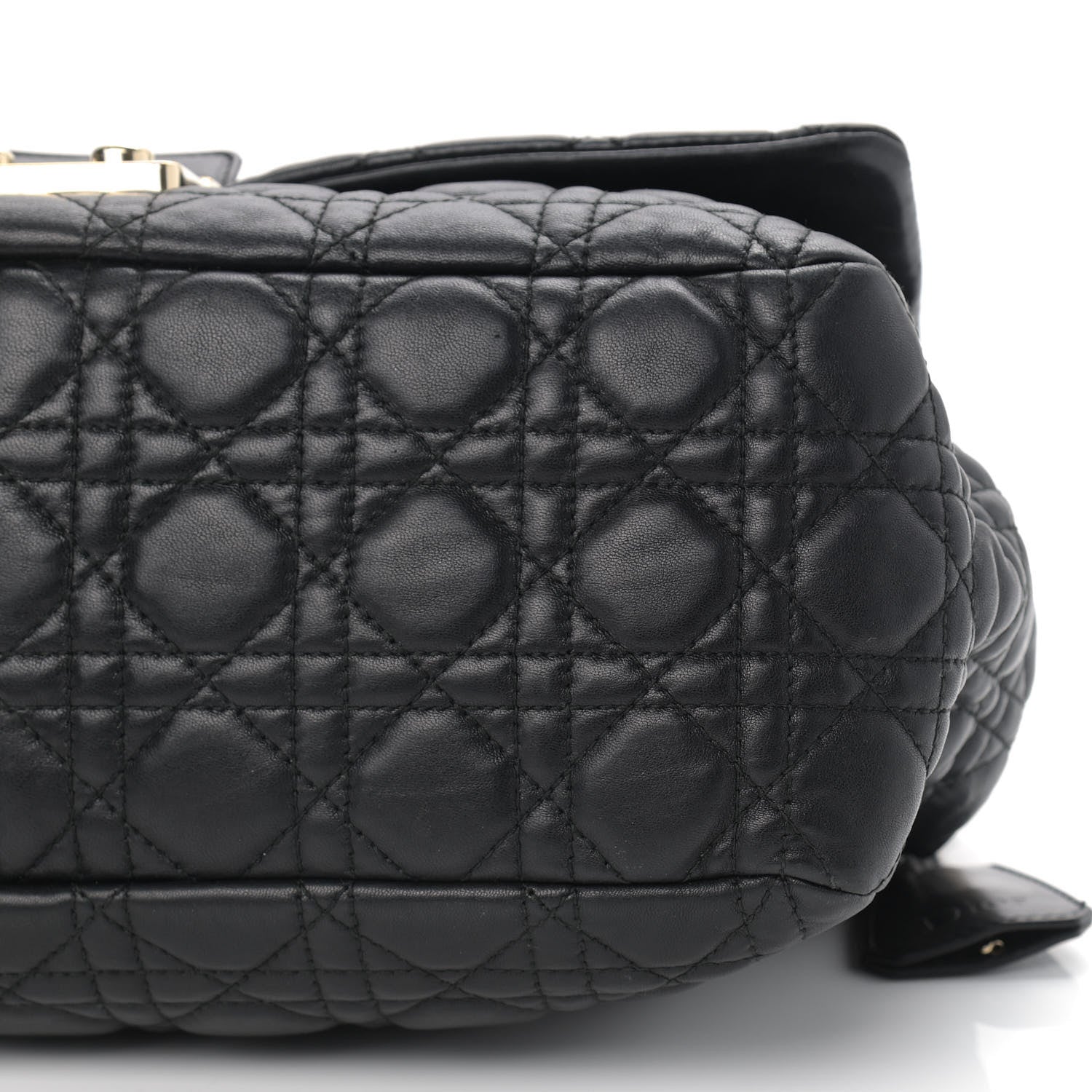 Christian Dior Lambskin Cannage Large New Lock Flap Black 9 of 9