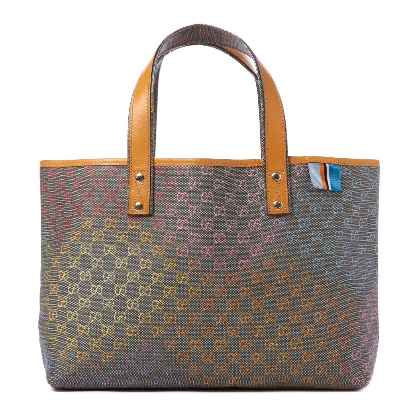 GG Plus Monogram Medium Signature Web Loop Tote Multicolor