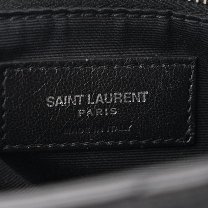 Saint Laurent Calfskin Y Quilted Monogram Large Loulou Chain Satchel Black 7 of 11