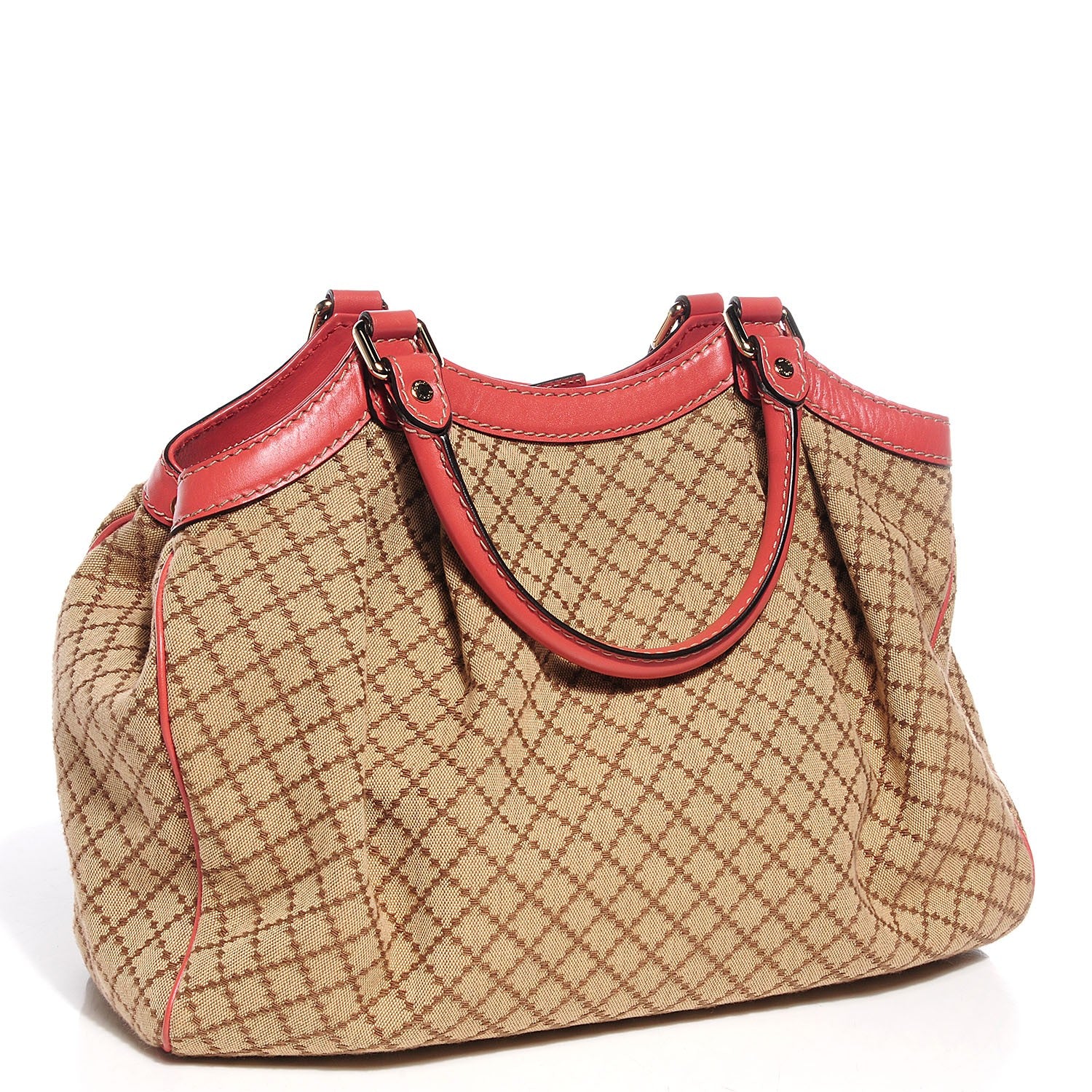 Gucci Diamante Medium Sukey Tote Coral 3 of 9
