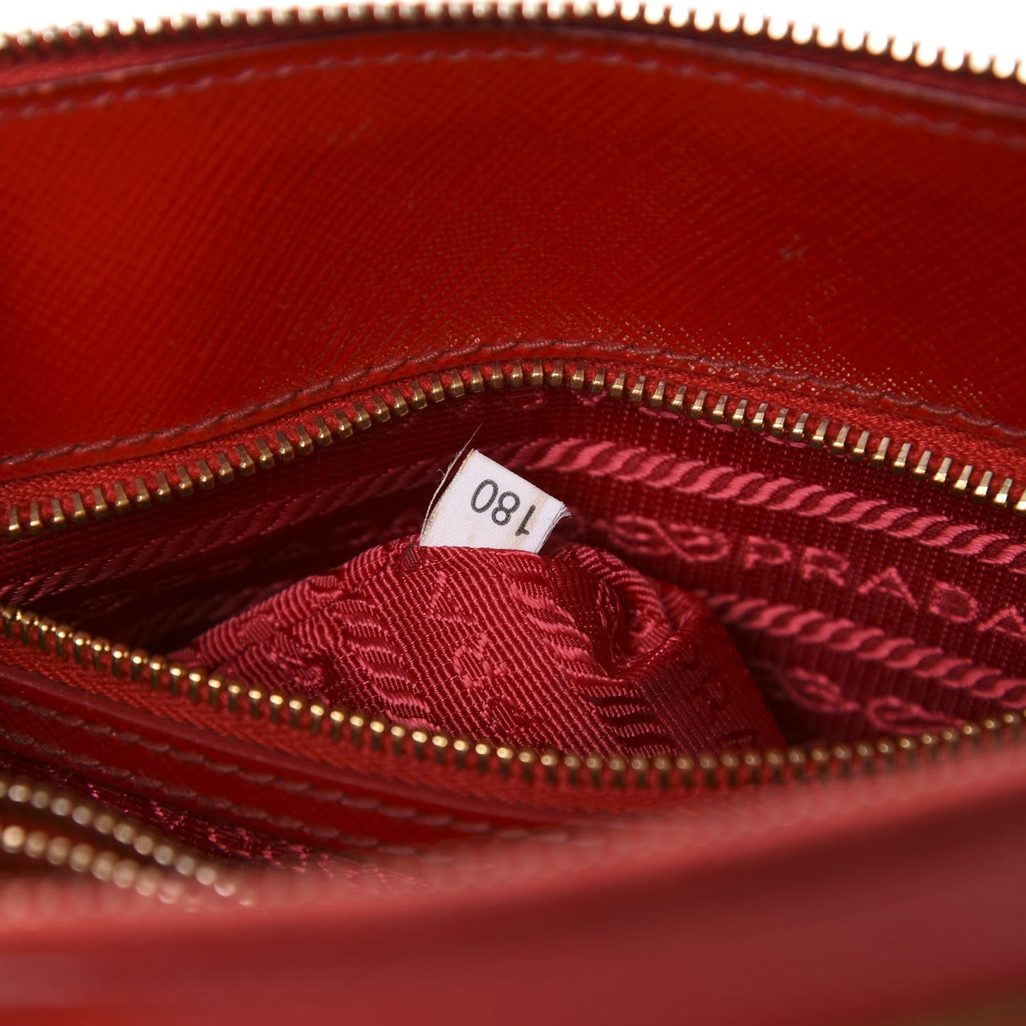 Saffiano Vernice Mini Promenade Tote Rosso