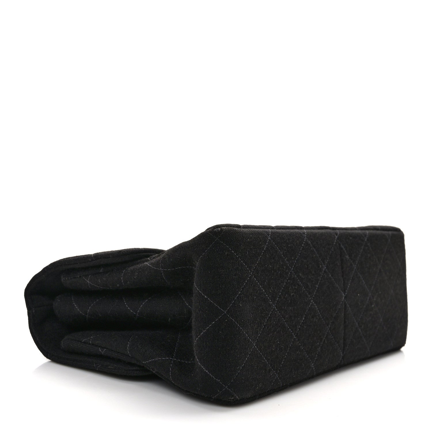 Chanel Jersey Double Sided Jumbo Flap Black 4 of 13
