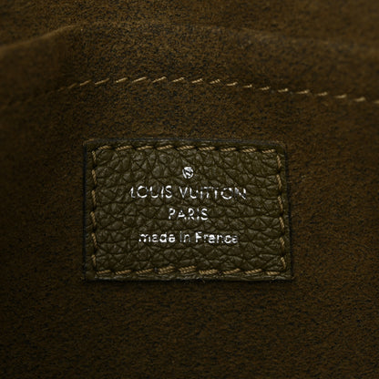 Louis Vuitton Soft Calfskin Mylockme Chain Bag BB Smokey Brown Green 6 of 11