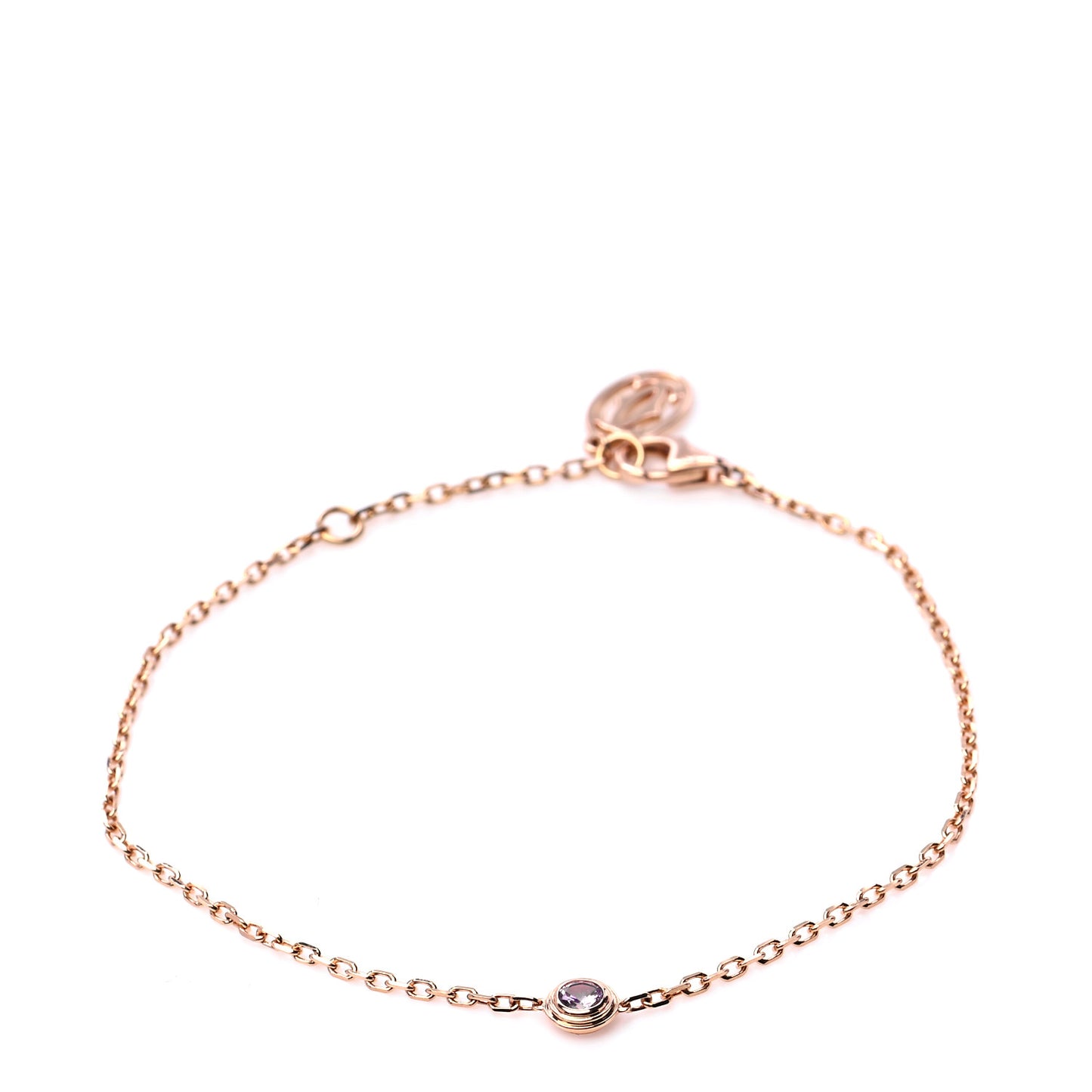 18K Pink Gold Pink Sapphire D'Amour Bracelet
