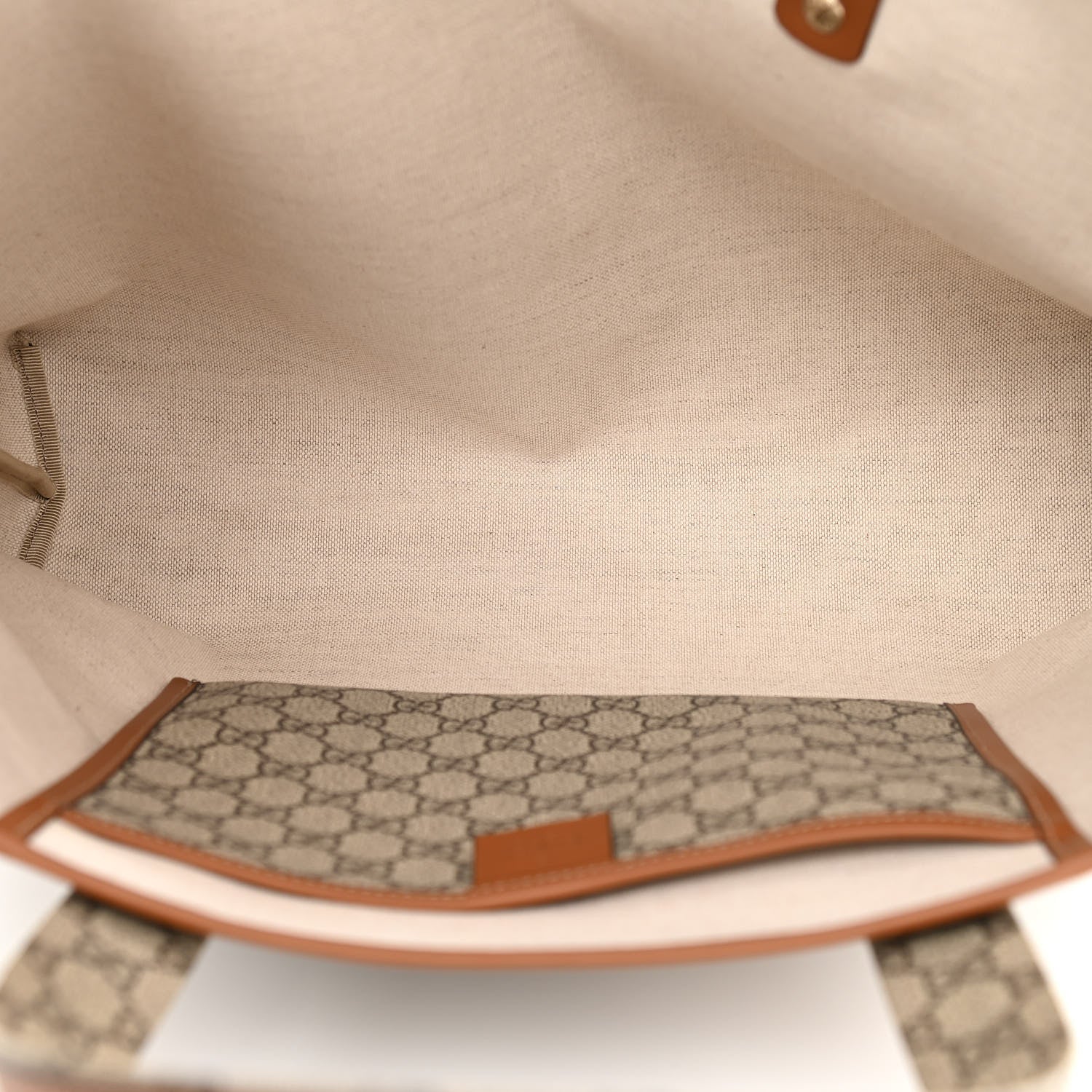 Gucci GG Plus Monogram Medium Signature Web Loop Tote Brown 5 of 10