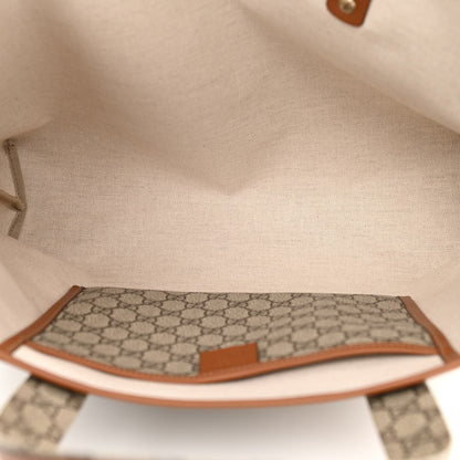 Gucci GG Plus Monogram Medium Signature Web Loop Tote Brown 5 of 10