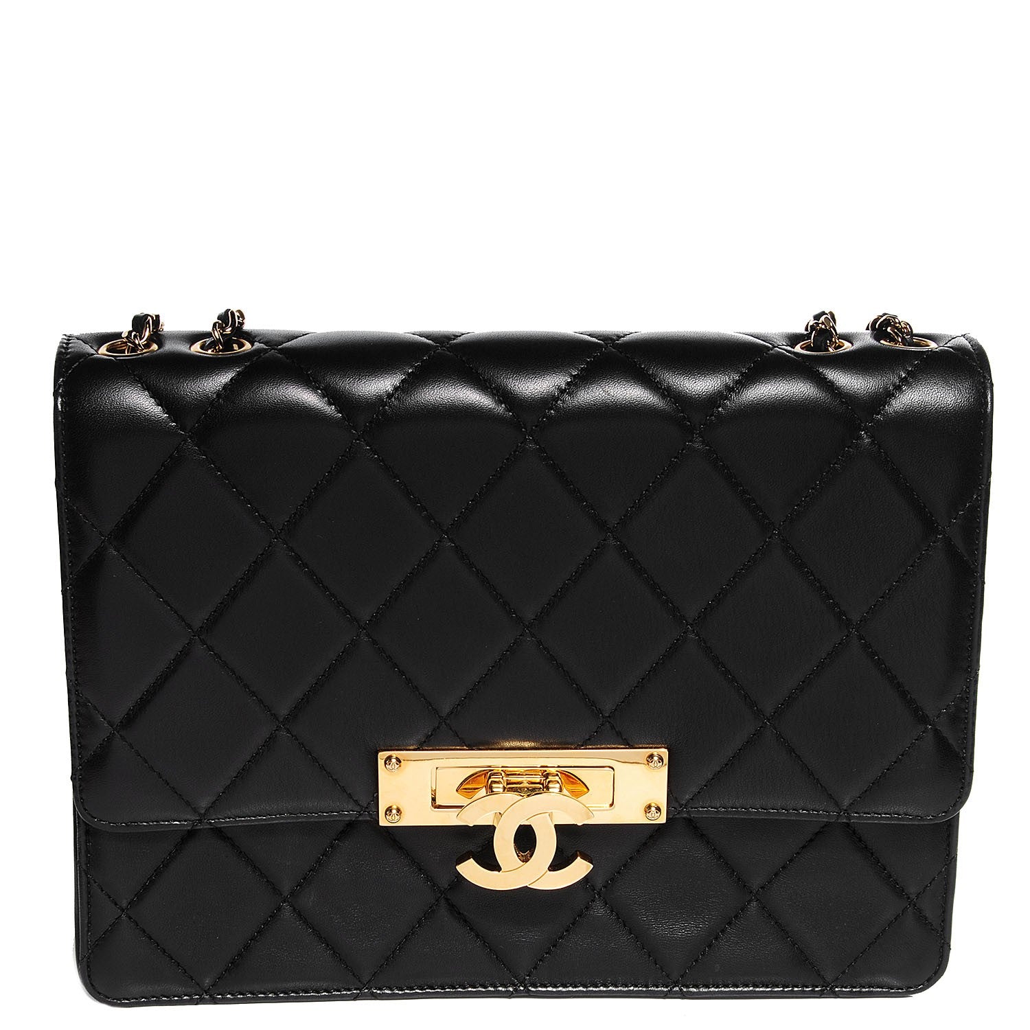 Chanel Lambskin Medium Golden Class Flap Black 1 of 8