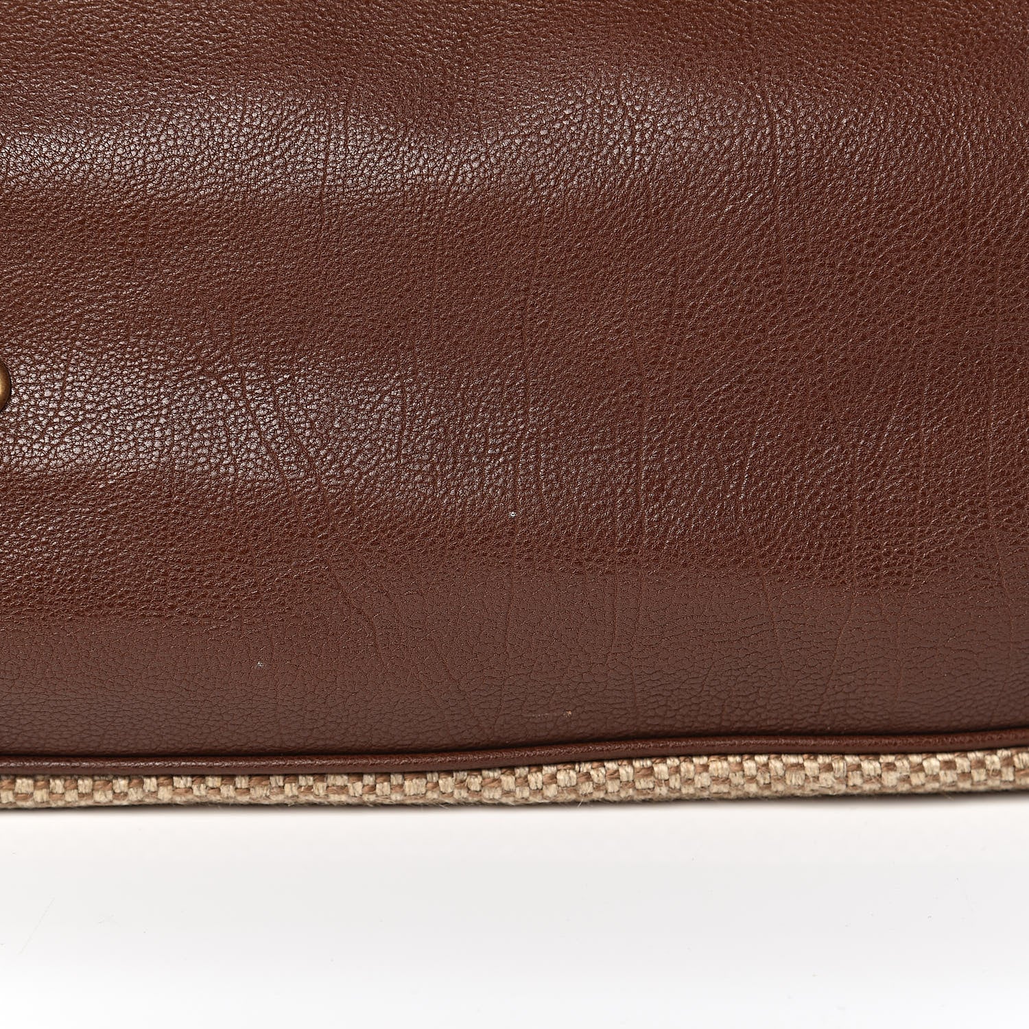 Saint Laurent Linen Belle de Jour Cabas Tote Brown 11 of 12