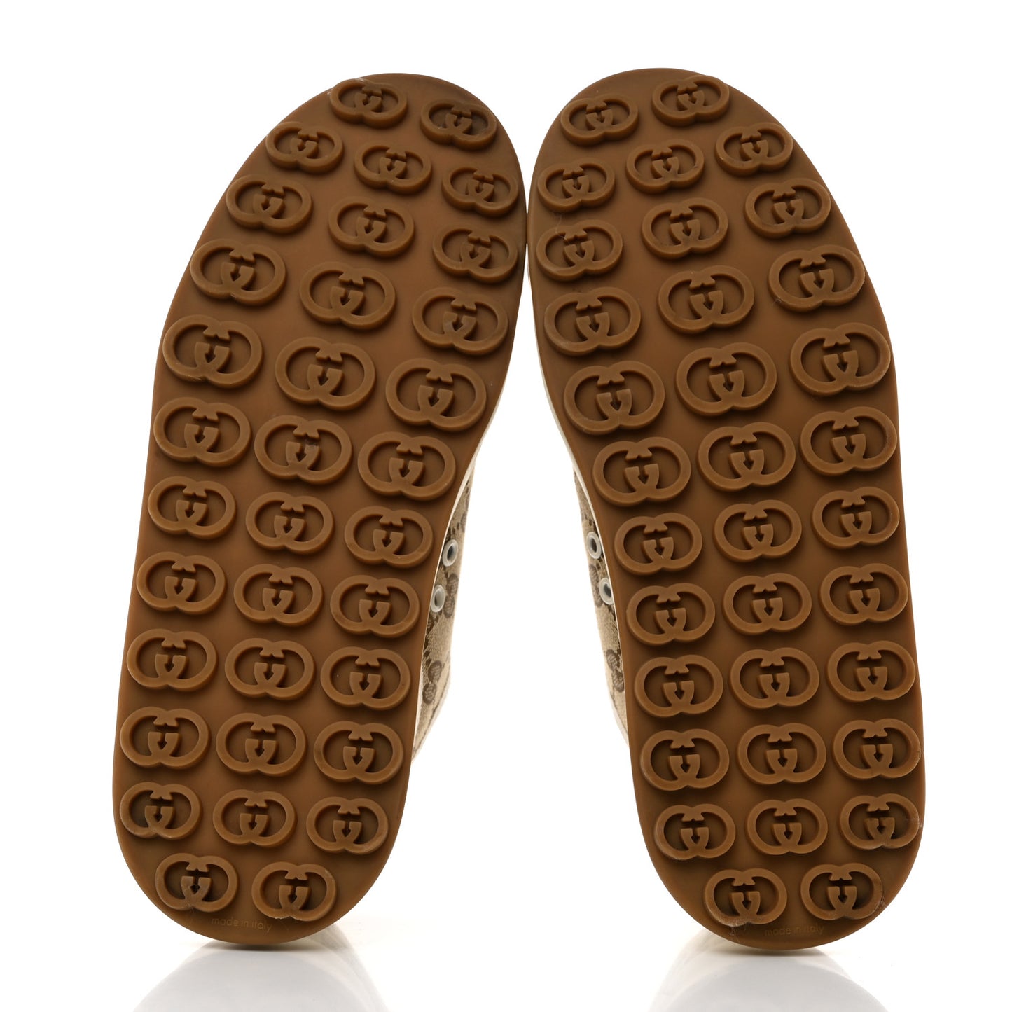 GG Monogram Womens 1977 Tennis Platform 52mm Sneakers 40 Beige Ebony Mystic White