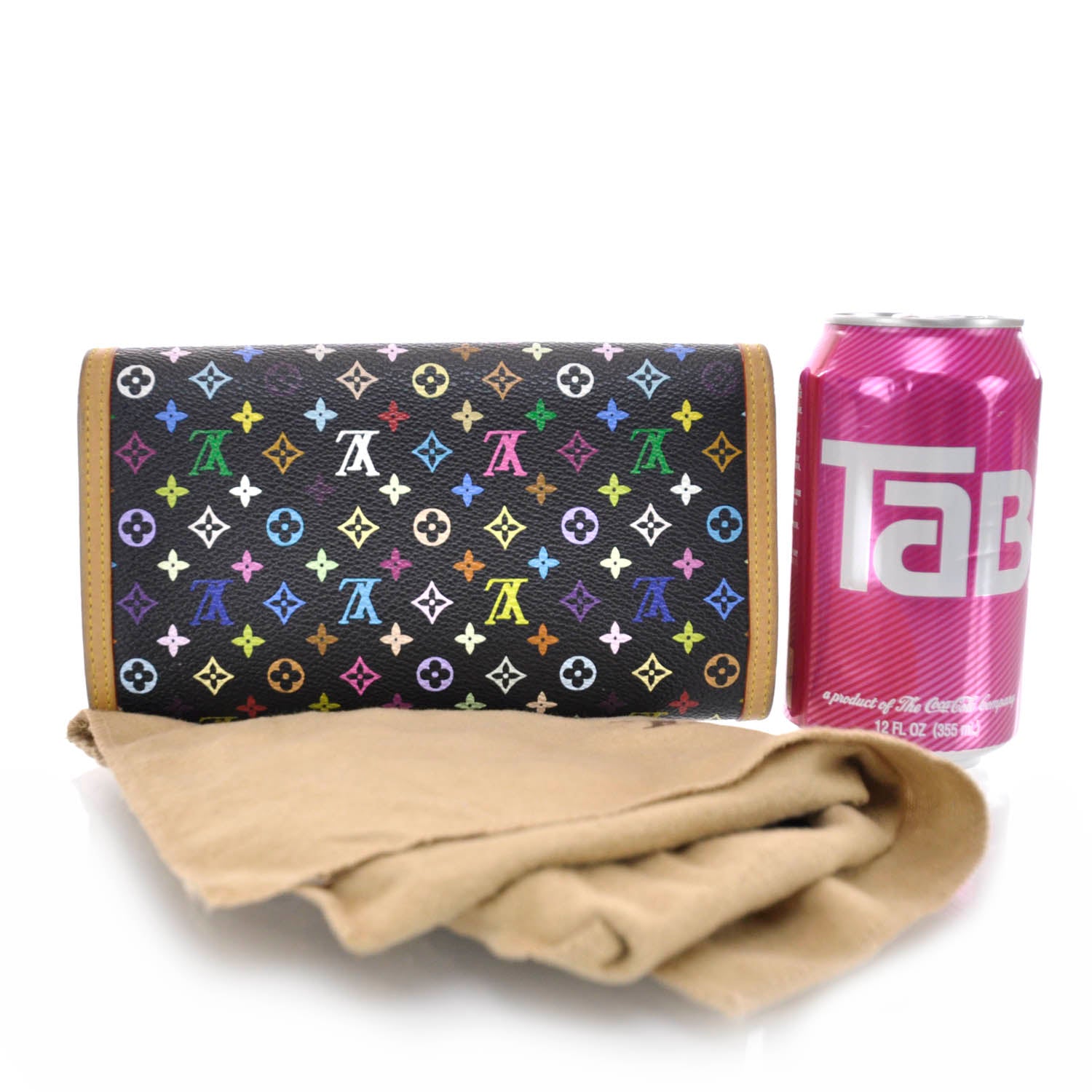 Louis Vuitton Monogram Multicolor Porte Tresor International Wallet Black 2 of 5