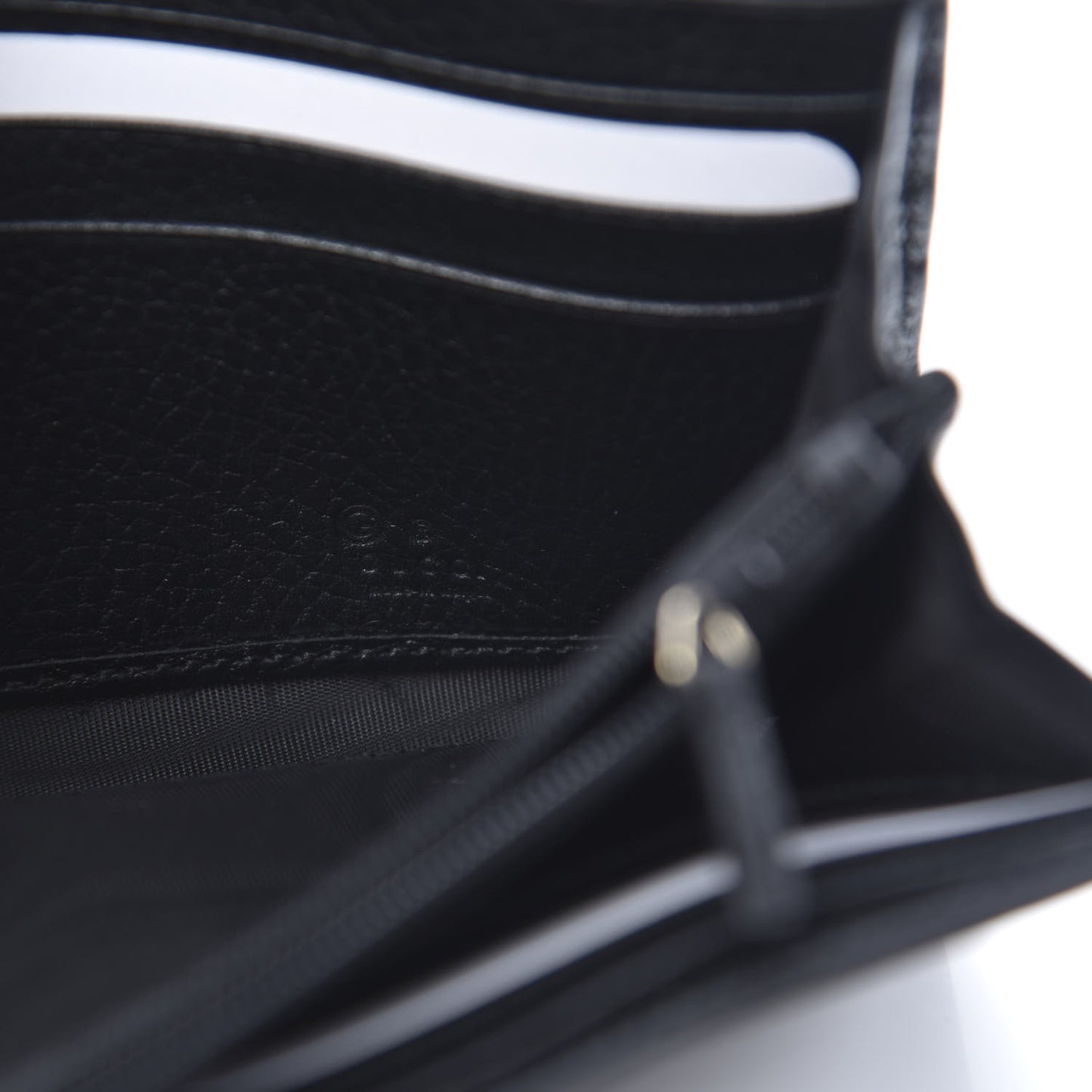 Dollar Calfskin Interlocking G Continental Wallet Black