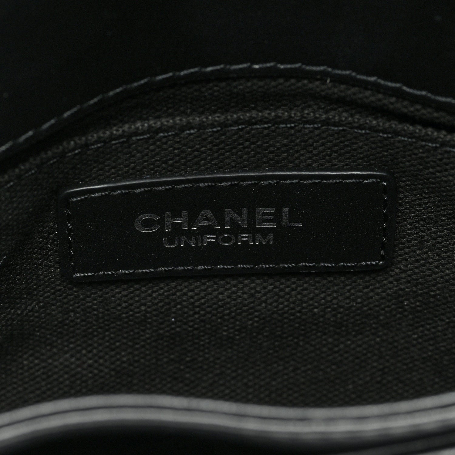 Chanel Calfskin Quilted CC Uniform Flap Belt Bag Black 6 of 10