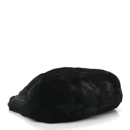 Chanel Lapin Rabbit Fur Shoulder Bag Black 4 of 11