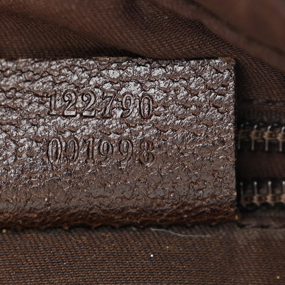 Gucci Monogram Web Medium Flat Messenger Bag Brown 7 of 16