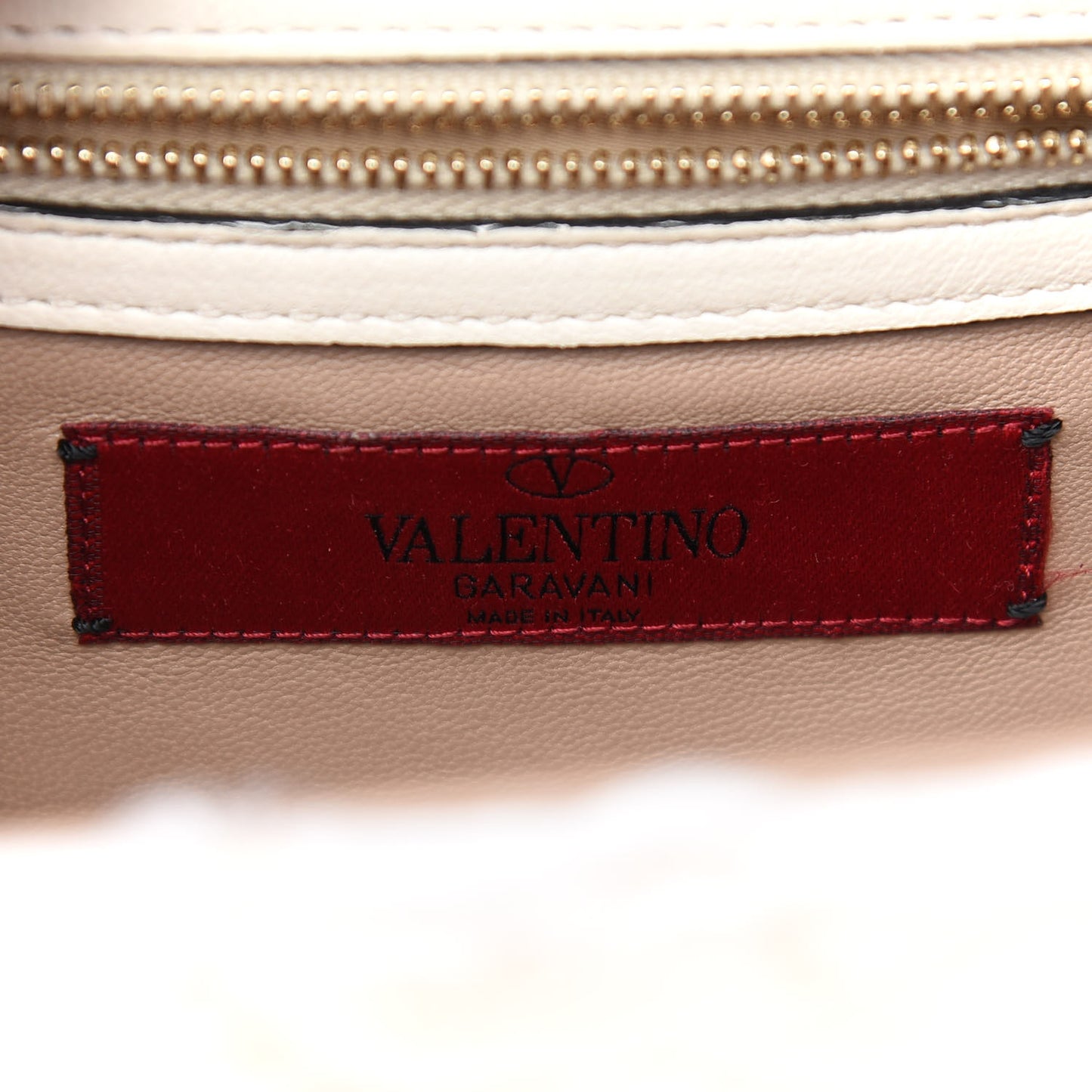 Mink Fur Lambskin Small Glam Lock Rockstud Flap White