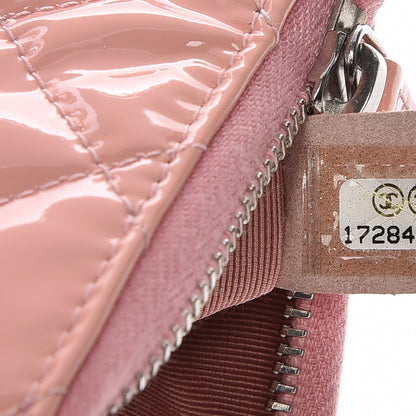 Chanel Patent Quilted Key Holder Case Pink 7 of 7