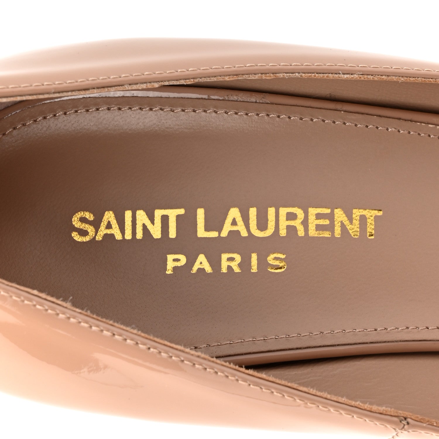 Saint Laurent Patent Anja 105 Pumps 40 Nude 7 of 14