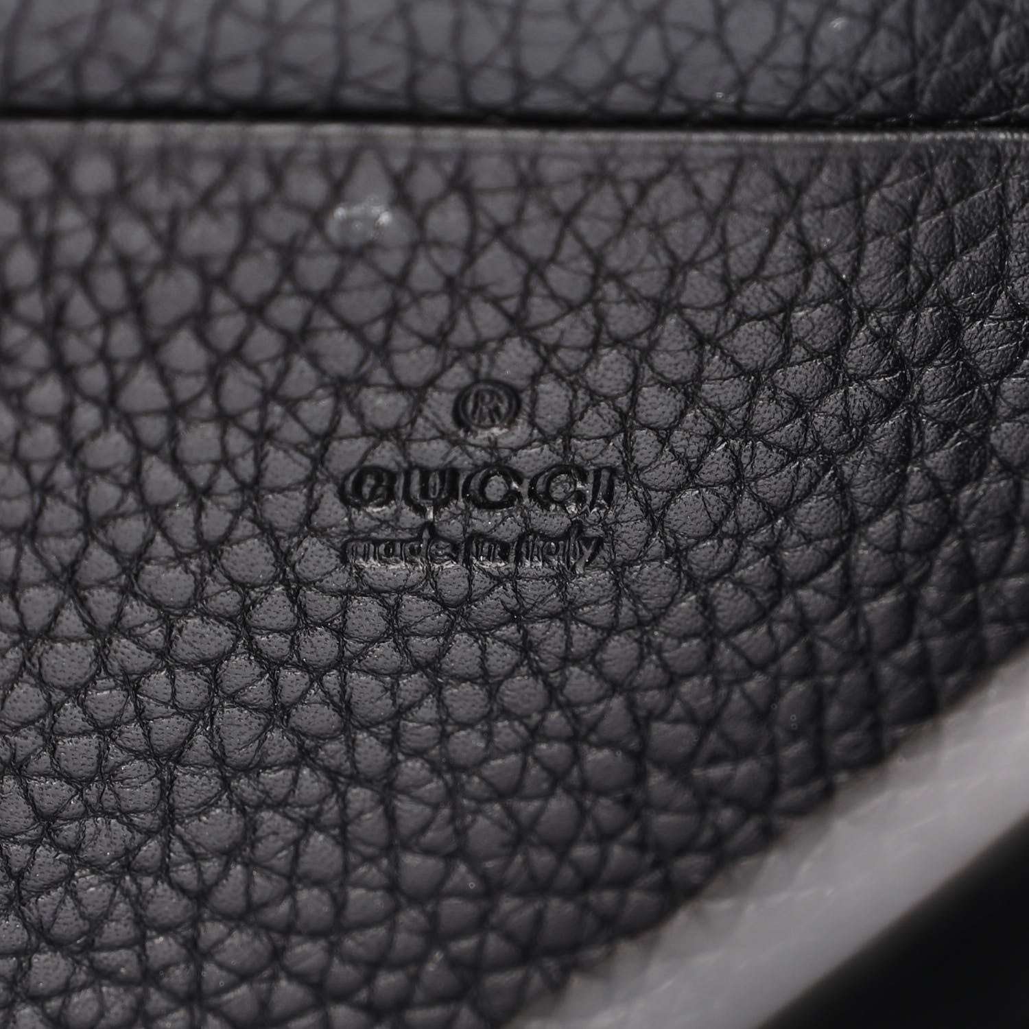Gucci Calfskin GG Marmont Chain Wallet Black 6 of 13