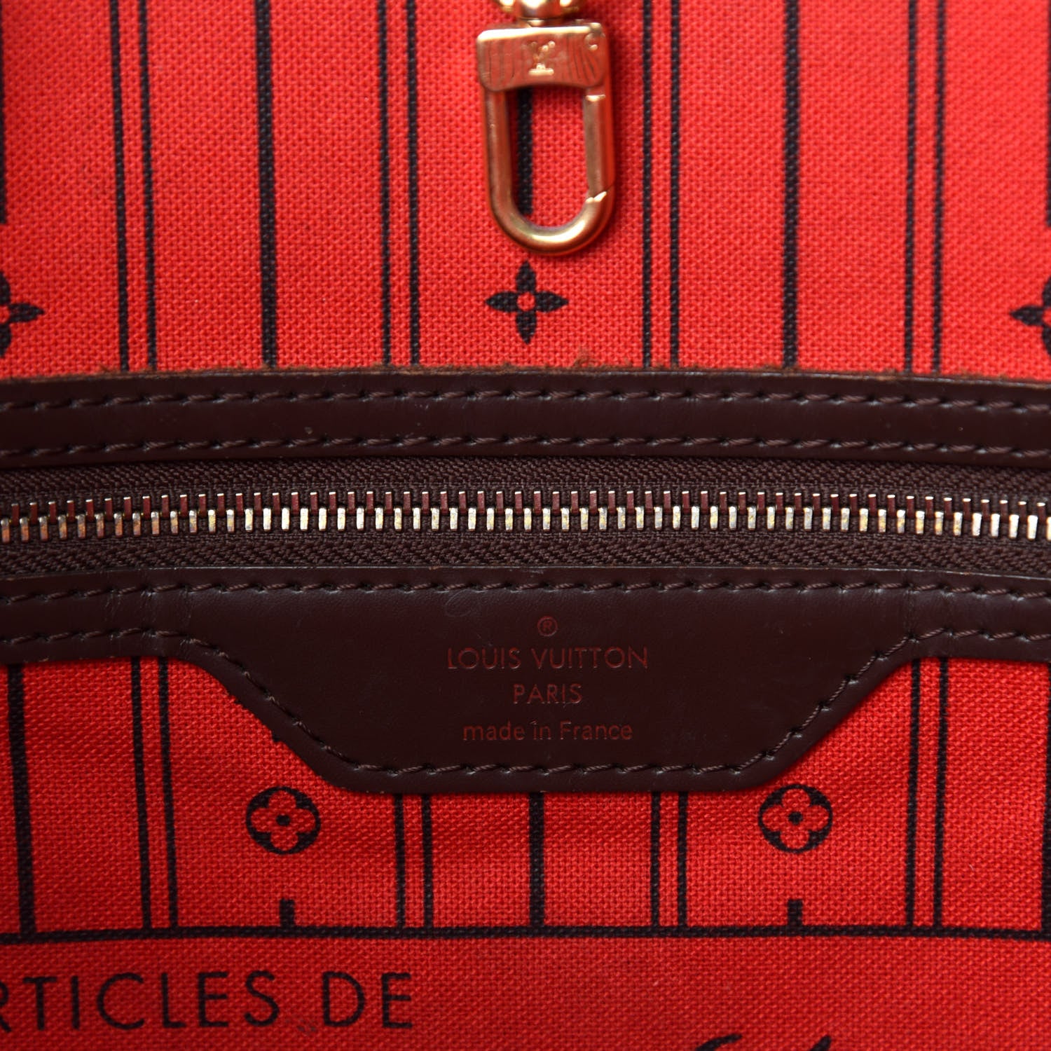 Louis Vuitton Damier Ebene Neverfull MM 9 of 11