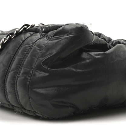 Chanel Nylon Quilted Tweed Stitch Bubble Camera Case Black 10 of 10