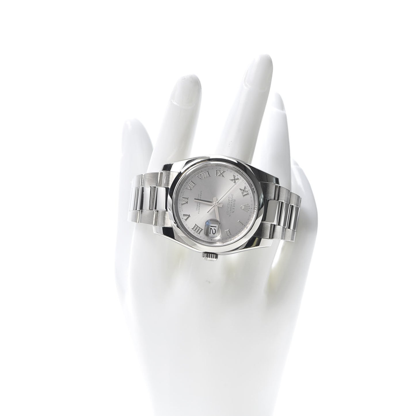 Stainless Steel 36mm Oyster Perpetual Datejust Watch Silver Roman 116200