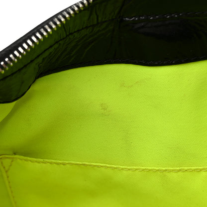 Chanel Patent Quilted Day Glo Flap Bag Black 12 of 22