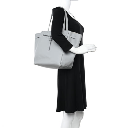 Celine Soft Grained Calfskin Small Belt Cabas Phantom Mineral 2 of 16