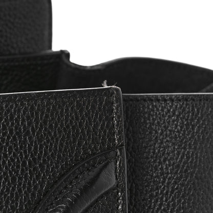 Celine Drummed Calfskin Mini Luggage Black 10 of 14