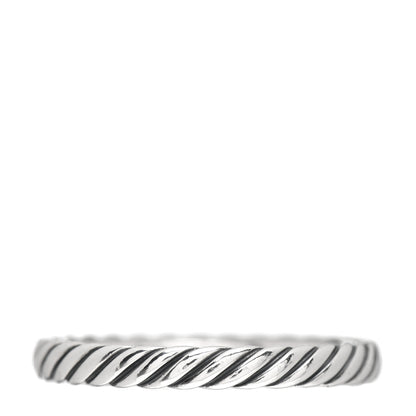 David Yurman Sterling Silver Cable Classics Band Ring 54 6.75 3 of 4