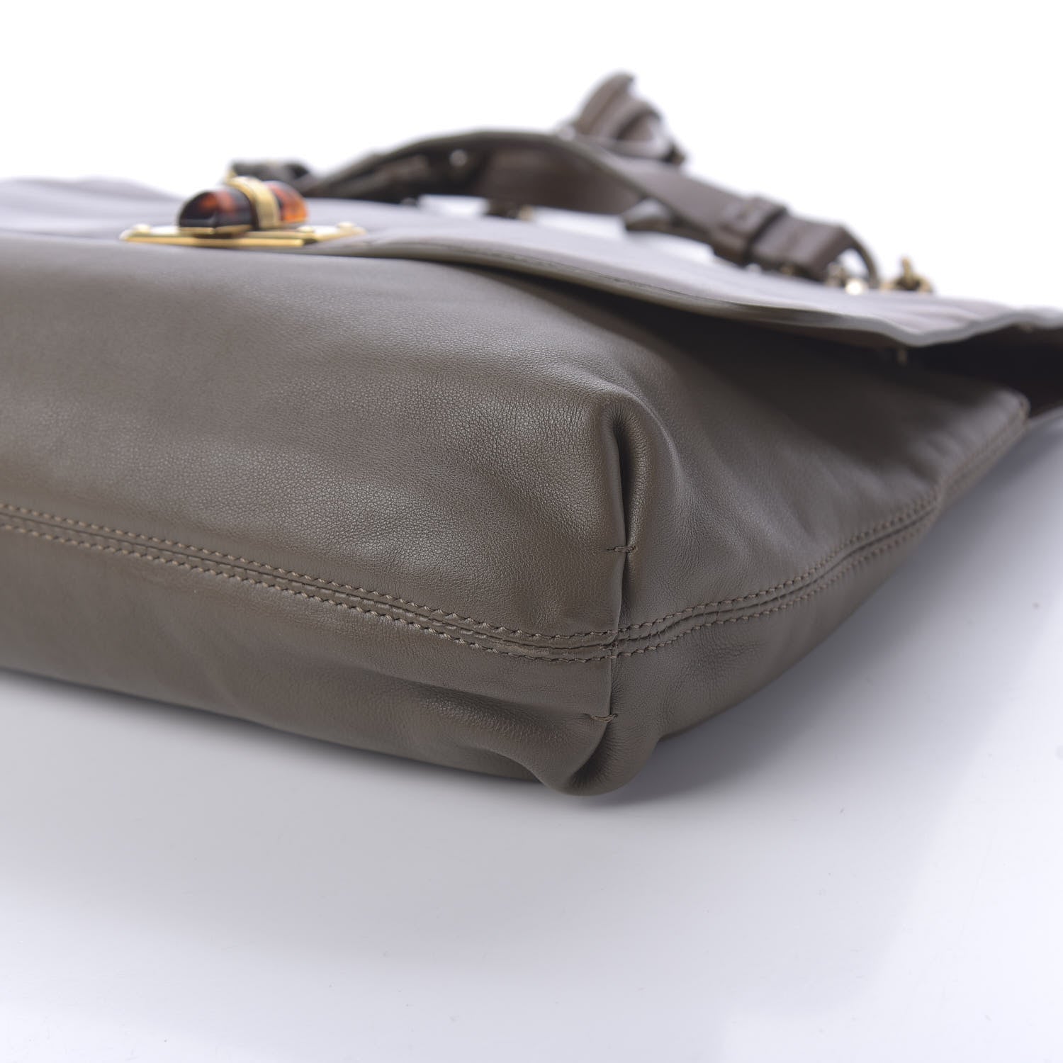 Lanvin Calfskin Medium Happy Shoulder Bag Brown 7 of 11