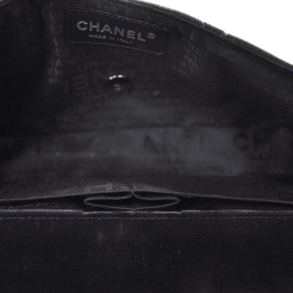 Chanel Velvet Quilted East West Flap Black 7 of 9