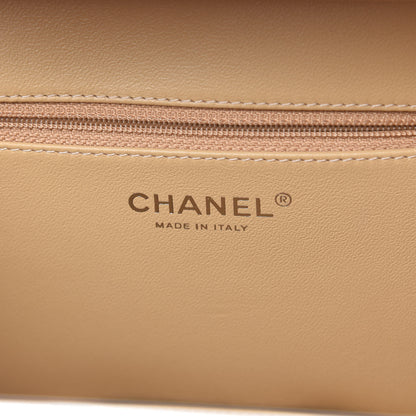 Chanel Raffia Patent Medium CC Filigree Vanity Case Black 8 of 10