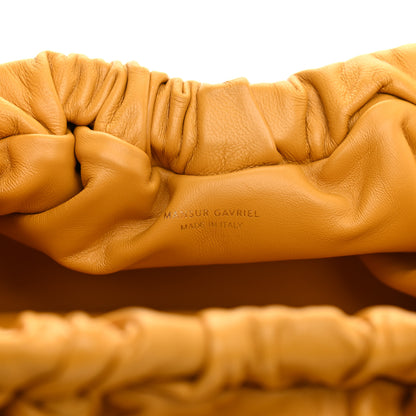 Mansur Gavriel Lambskin Mini Cloud Chain Clutch Ochre 8 of 10
